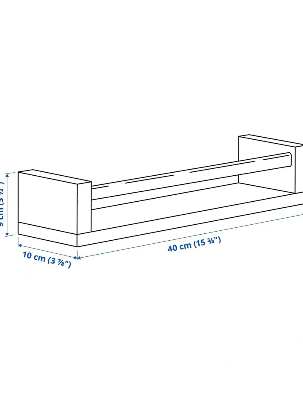 IKEA Natural Wood Wall Shelf Pair - Light Wood Finish